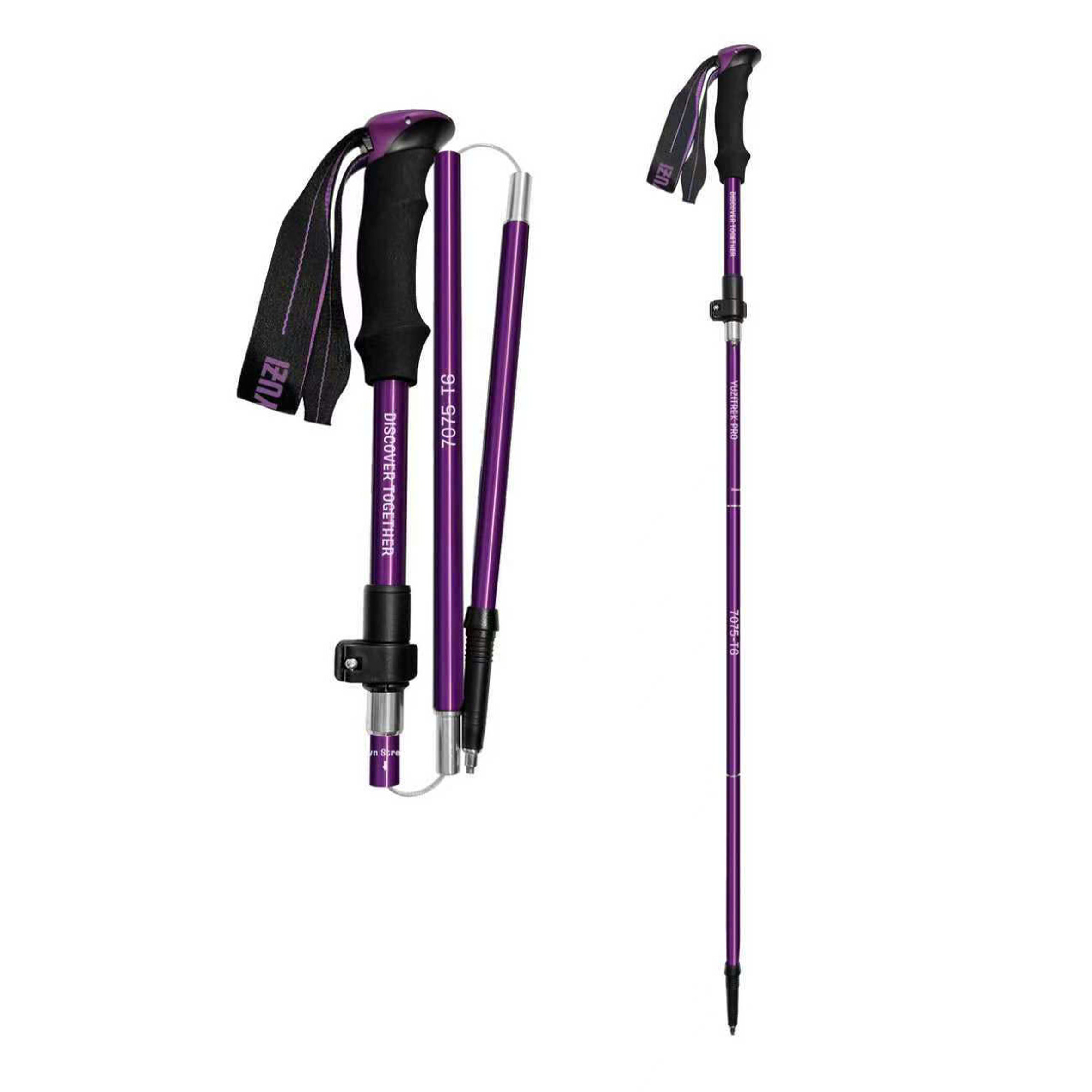 Gậy leo núi trekking gấp gọn Yuzi Trek Pro chất liệu hợp kim 7075-T6