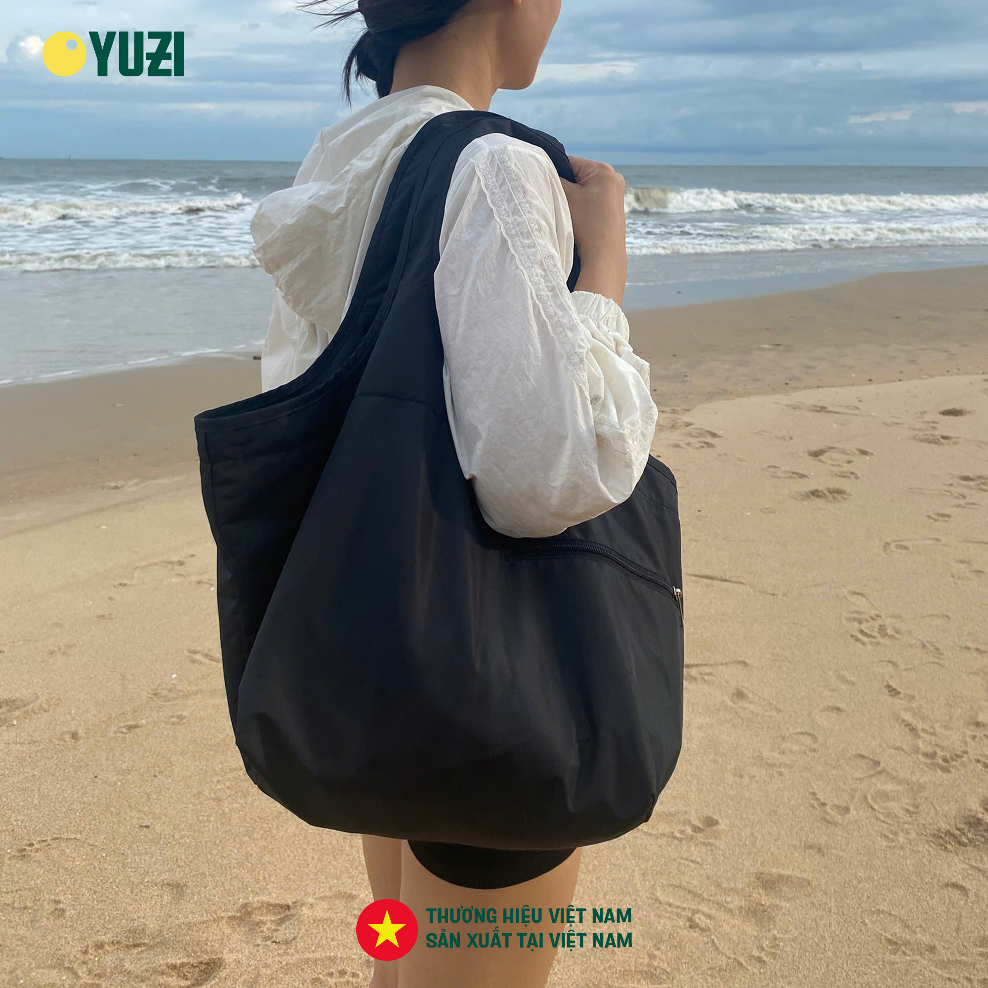 Túi tote gấp gọn Yuzi HandyTote sử dụng hàng ngày, du lịch, đi chợ