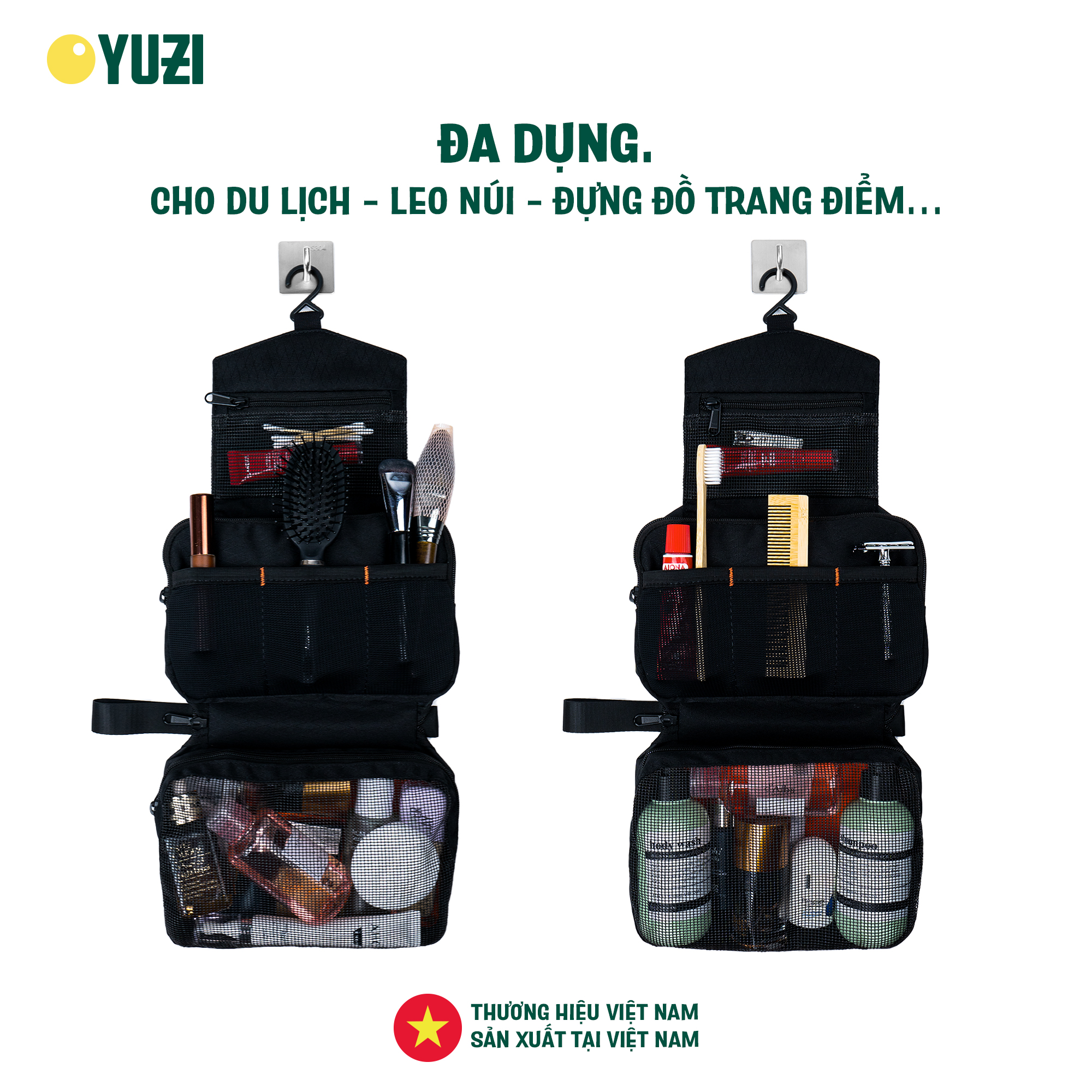 Túi đựng đồ vệ sinh leo núi, du lịch Yuzi Toiletry 