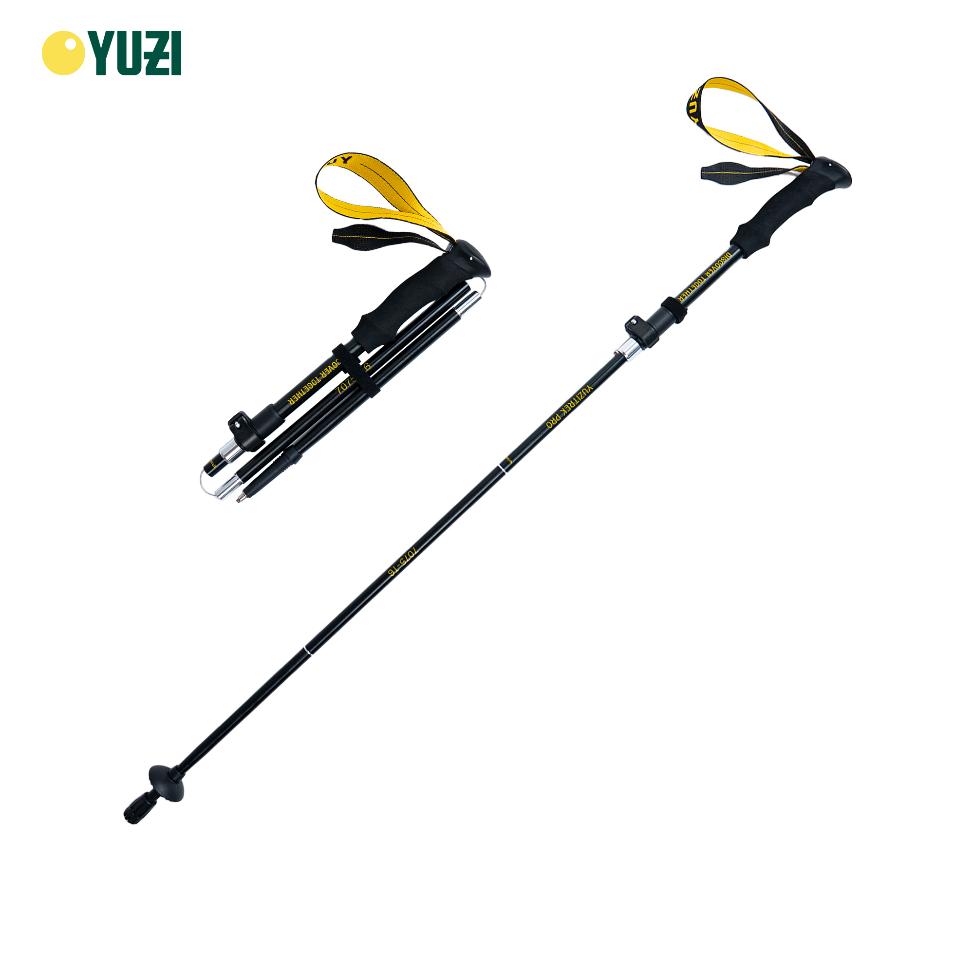 Gậy leo núi trekking gấp gọn Yuzi Trek Pro chất liệu hợp kim 7075-T6