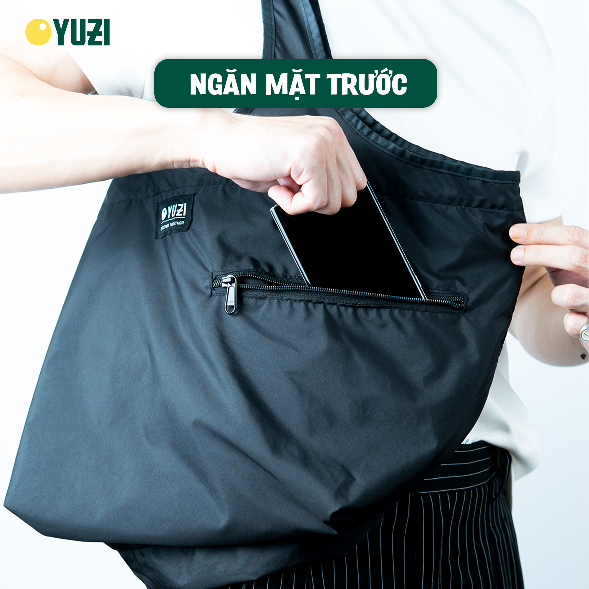 Túi tote gấp gọn Yuzi HandyTote sử dụng hàng ngày, du lịch, đi chợ