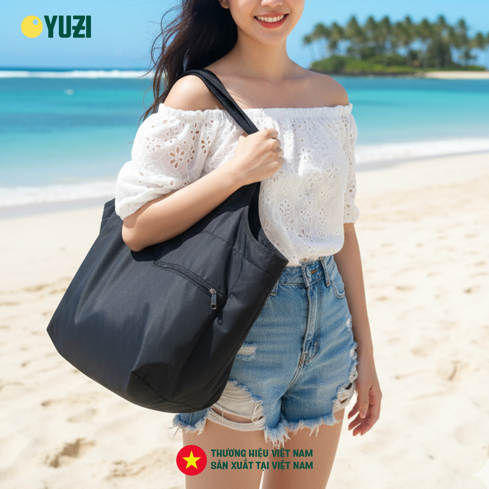 Túi tote gấp gọn Yuzi HandyTote sử dụng hàng ngày, du lịch, đi chợ